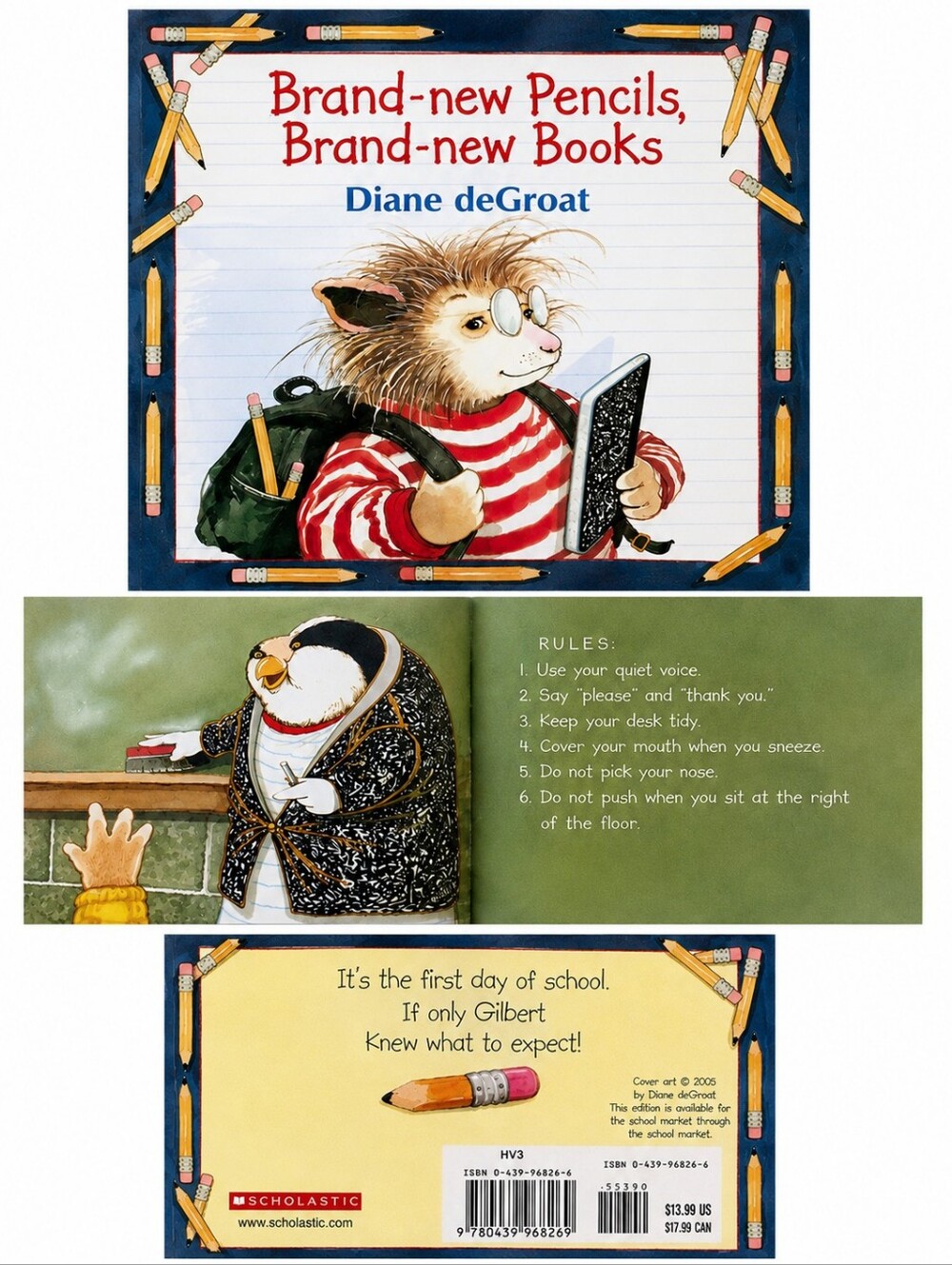 Brand-new Pencils, Brand-new Books by Diane deGroat.